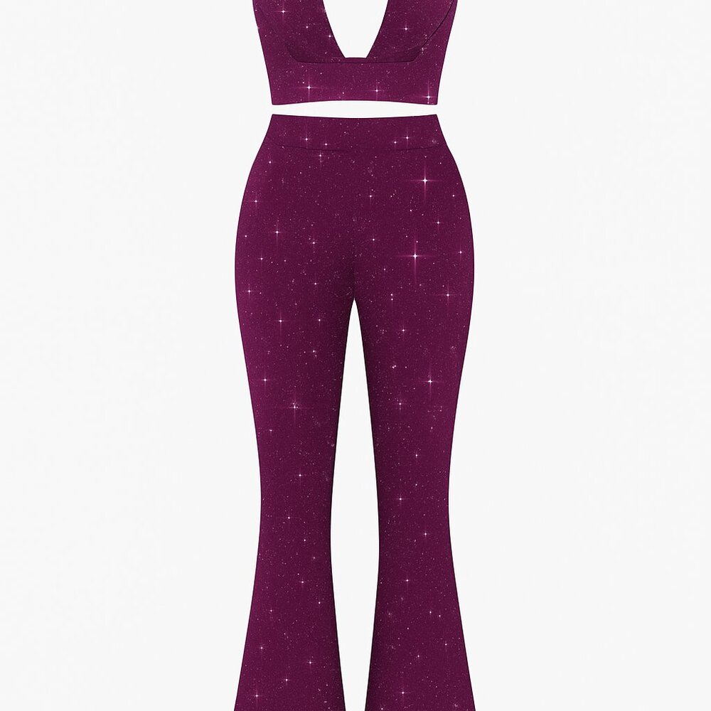 Purple Sparkle matching set with skirt attachment (Taylor Swift Concert Outfit)